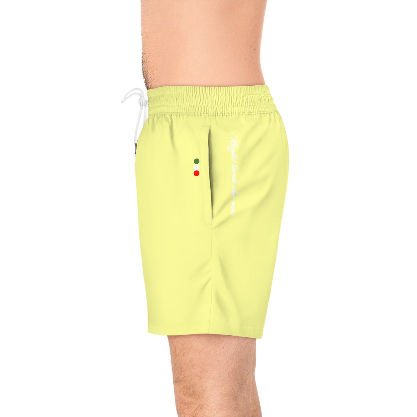 Mens Swim Trunks Pale Yello