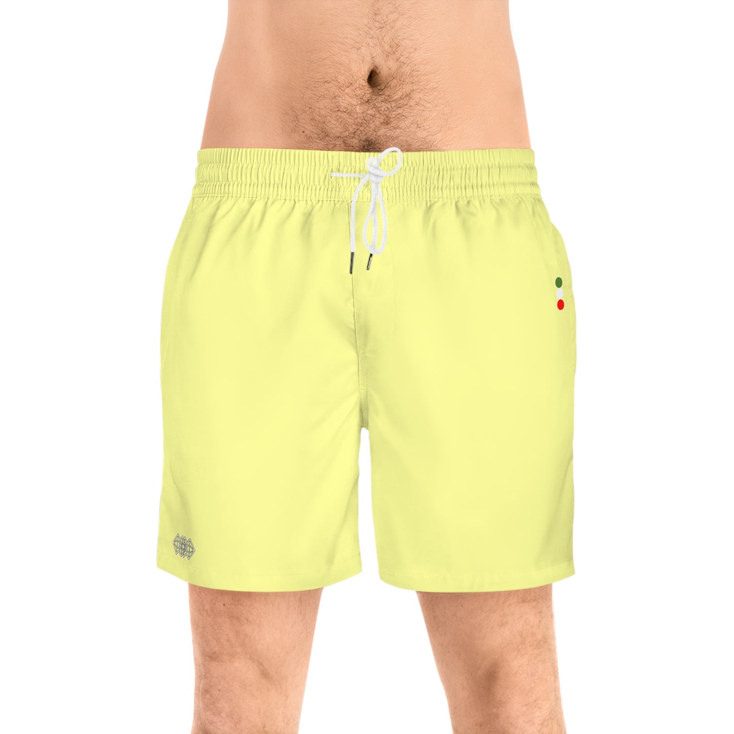 Mens Swim Trunks Pale Yello