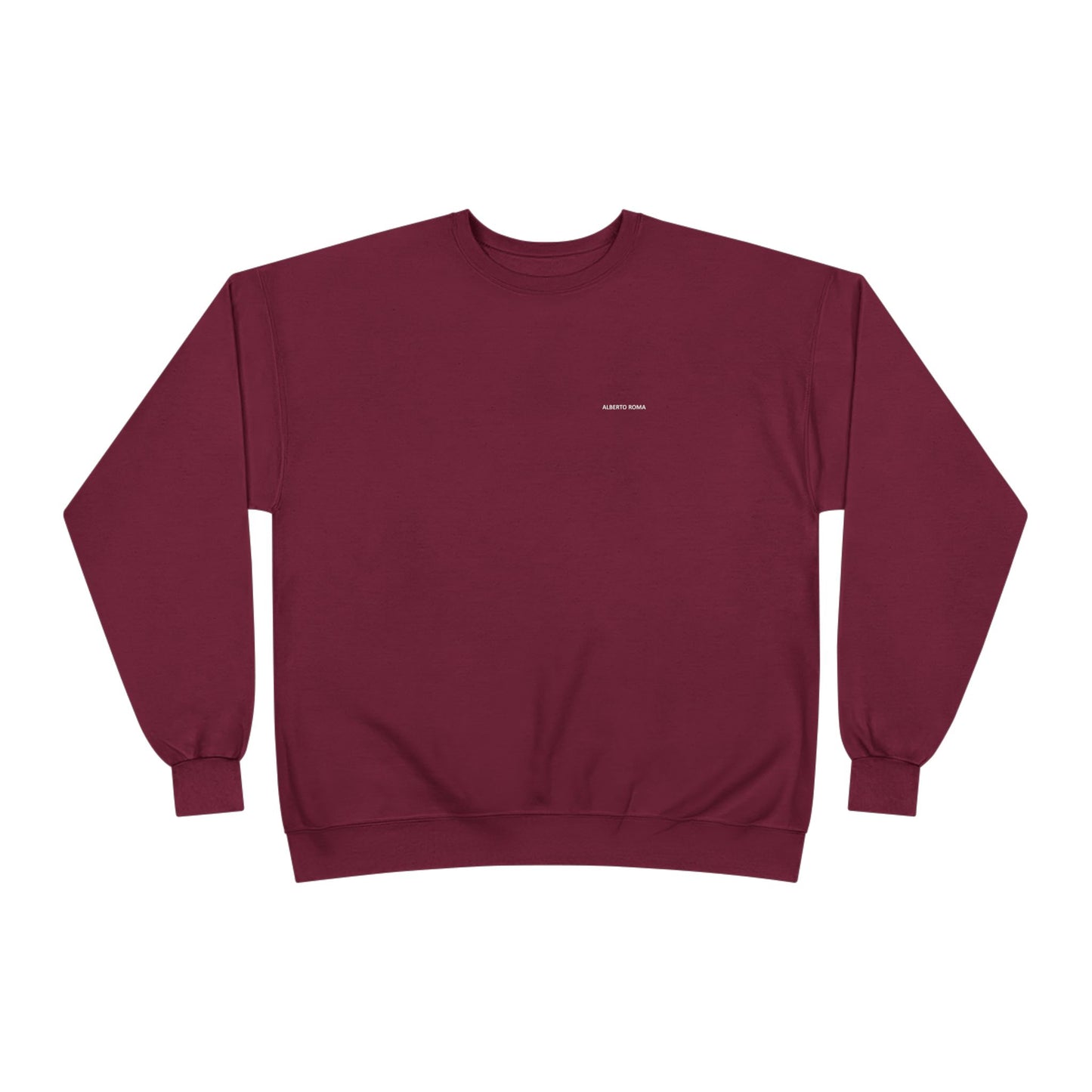 Alberto Roma Crewneck Sweatshirt Army Maroon