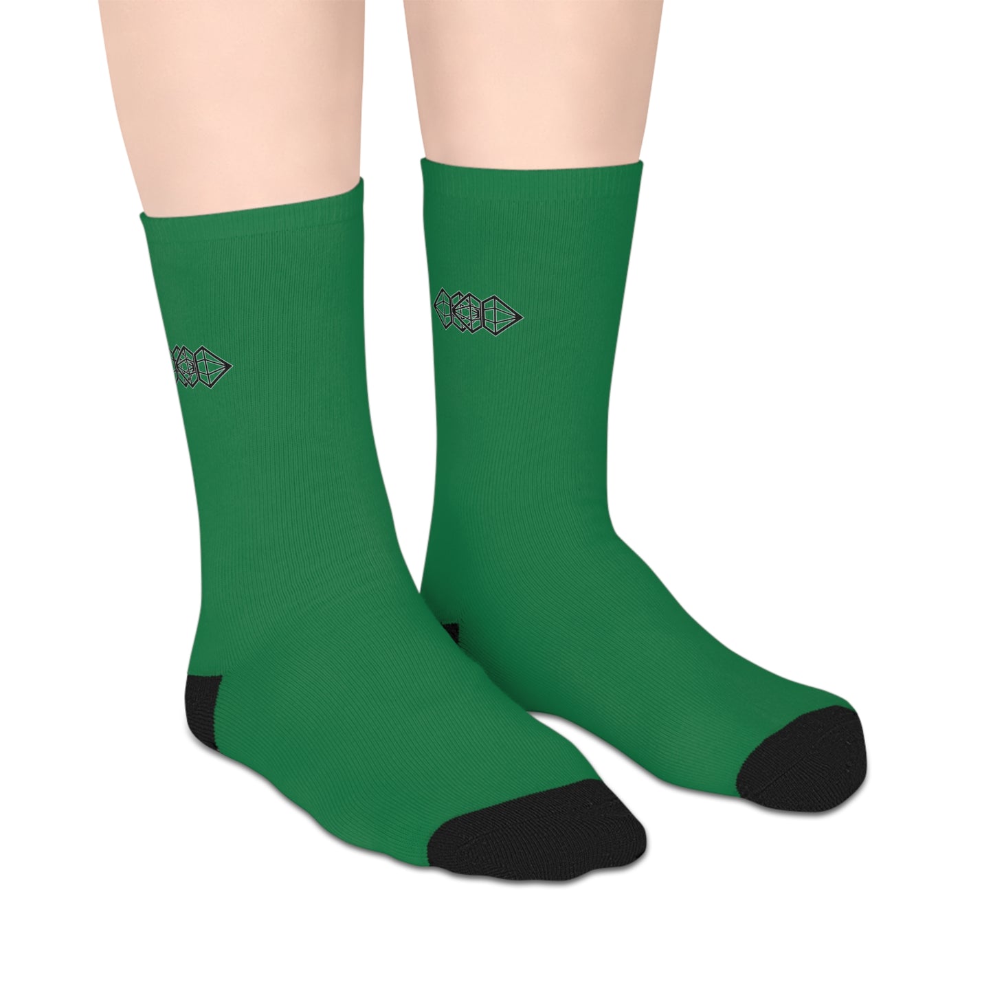 Dark Green Mid-Length Socks