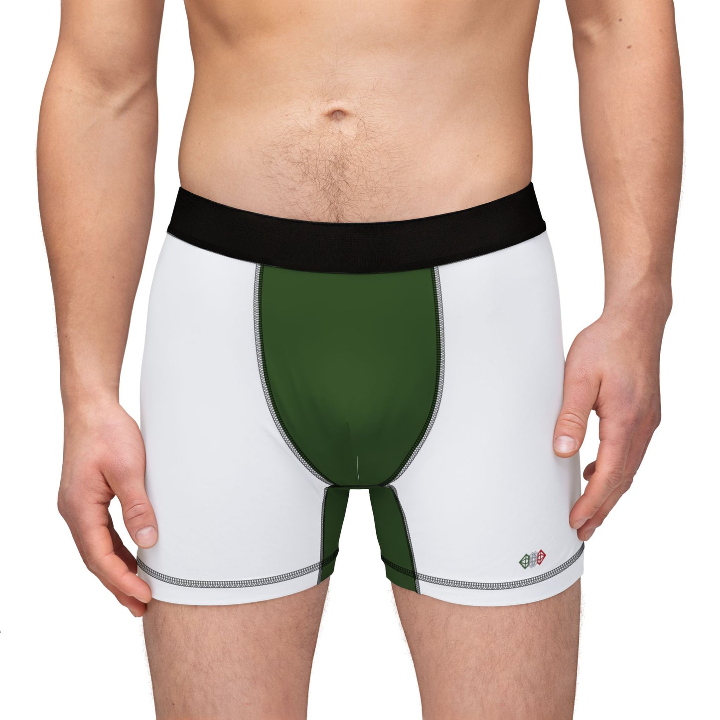 Basic Boxers White/Green