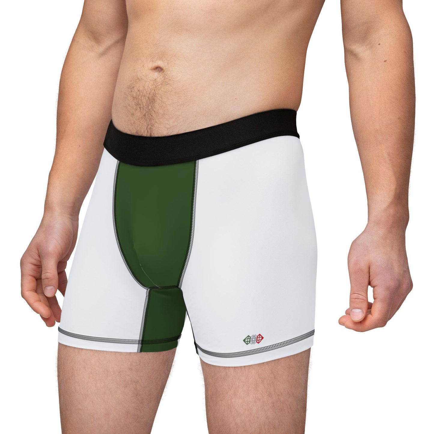 Basic Boxers White/Green