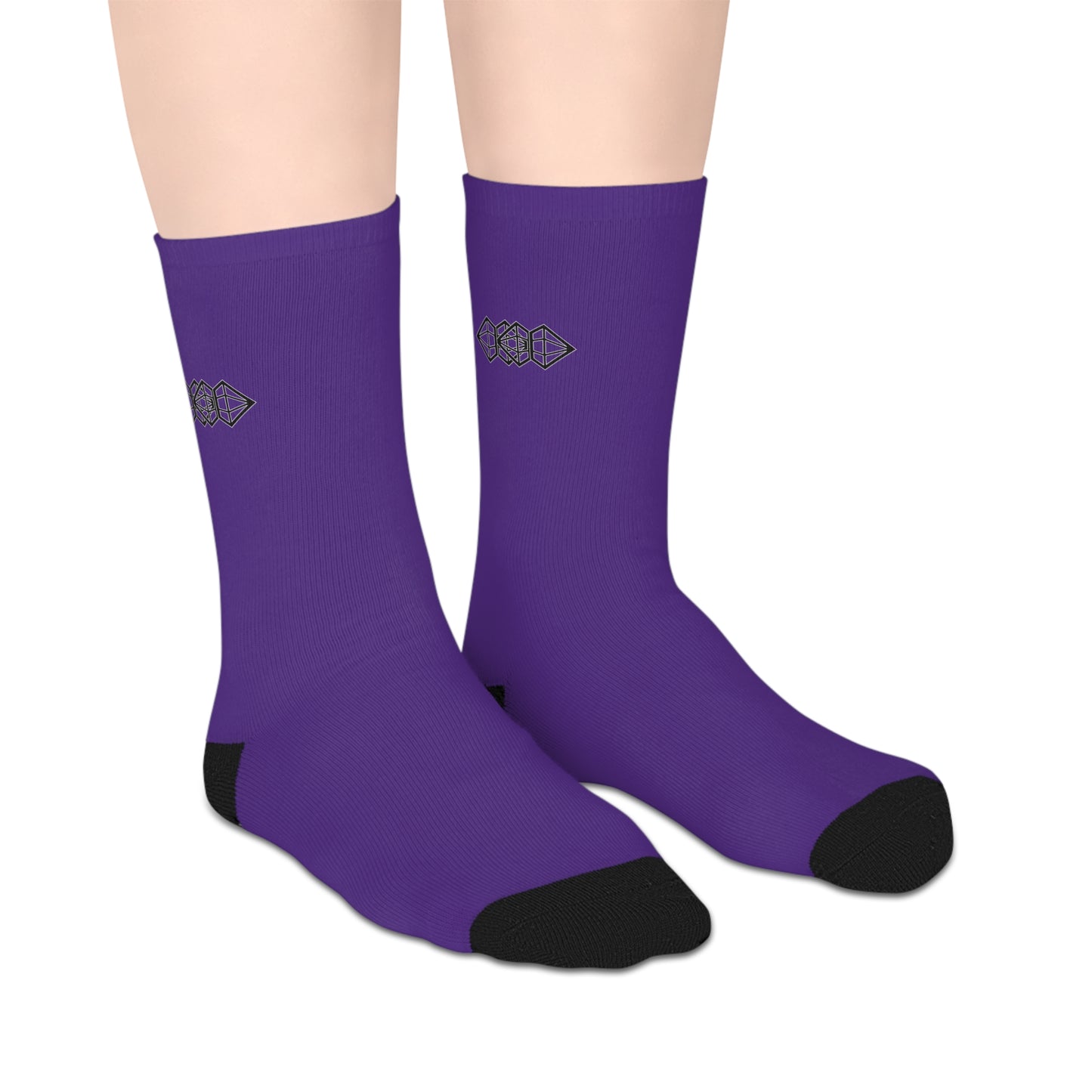 Purple Mid-Length Socks
