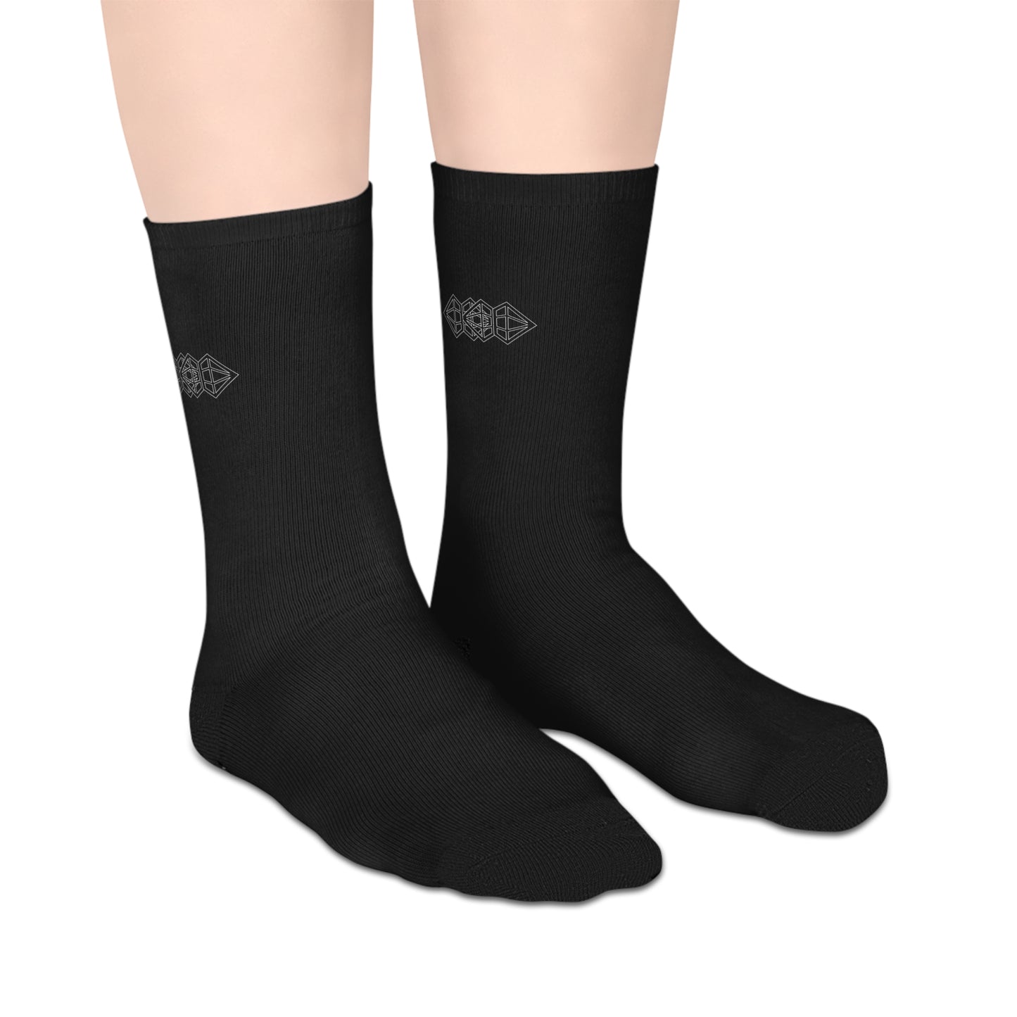 Black Mid-Length Socks